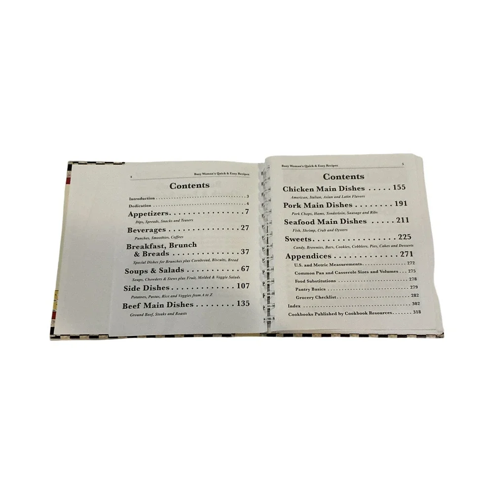 Busy‎ Woman's Quick & Easy Recipes Cookbook Spiral Hardcover 9781597690195